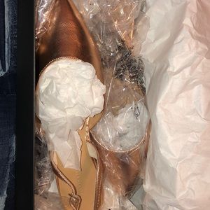 Rose Gold Pointy Flats